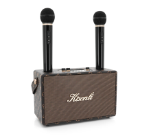 Колонка Kisonli G101 Bluetooth 5.0,Two microphone, 2х15W, 2400mAh, USB, DC: 5V/1A, BOX, Brown, Q8