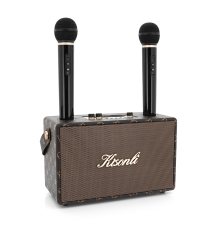 Колонка Kisonli G101 Bluetooth 5.0,Two microphone, 2х15W, 2400mAh, USB, DC: 5V/1A, BOX, Brown, Q8