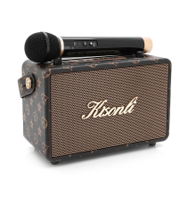 Колонка Kisonli G100 Bluetooth 5.0, 2х10W, 1800mAh, USB/TF/BT/AUX, DC: 5V/1A, Black, BOX, Q12