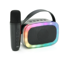 Колонка Kisonli G21 Bluetooth 5.0, 1х5W, 1800mAh, USB/TF/BT/LED/AUX, DC: 5V/1A, Black, BOX, Q45