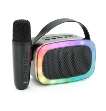 Колонка Kisonli G21 Bluetooth 5.0, 1х5W, 1800mAh, USB/TF/BT/LED/AUX, DC: 5V/1A, Black, BOX, Q45