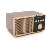 Колонка Kisonli G10 Bluetooth 5.0, 1х5W, 1200mAh, USB/TF/BT/FM/AUX, DC: 5V/1A, Wooden, BOX, Q50