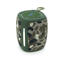 Колонка Kisonli Q17 Bluetooth 5.3, 1х8W, 1800mAh, USB/TF/TWS/FM/BT/LED, DC: 5V/1A, BOX, Camouflage, Q45