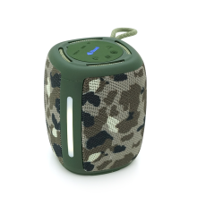 Колонка Kisonli Q17 Bluetooth 5.3, 1х8W, 1800mAh, USB/TF/TWS/FM/BT/LED, DC: 5V/1A, BOX, Camouflage, Q45