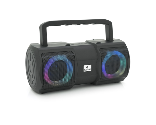 Колонки Kisonli K1 Bluetooth 5.1, 2x10W, 2400mAh, USB, DC: 5V/1A, Black, BOX, Q24
