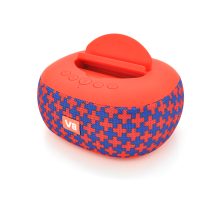 Колонка DV08 Bluetooth 4.1 до 10m, 2х5W, 4Ω, 1200mAh, ≥90dB, TF card/USB, DC 5V, Red-blue