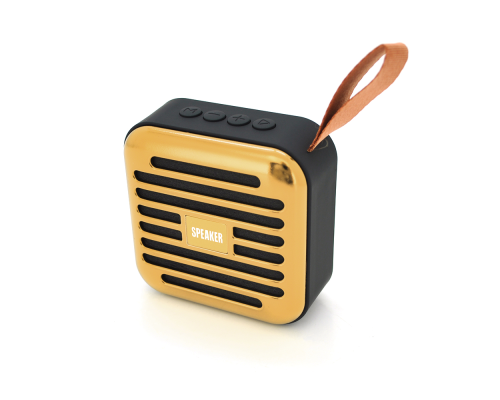 Колонка T5-S Bluetooth 4.1 до 10m, 1х3W, 4Ω, 600mAh, ≥90dB, TF card/USB, DC 5V, Gold