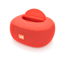 Колонка DV08 Bluetooth 4.1 до 10m, 2х5W, 4Ω, 1200mAh, ≥90dB, TF card/USB, DC 5V, Red