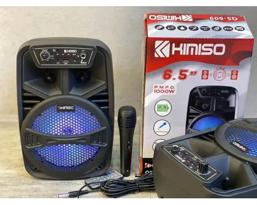 Колонка сабвуфер KIMISO QS-609 з підсвіткою і мікрофоном Колонка сабвуфер KIMISO QS-609 з підсвіткою і мікрофоном