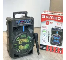 Kimiso QS-845 8" Беспроводная портативная bluetooth колонка чемодан с караоке Kimiso QS-845 8" Беспроводная портативная bluetooth колонка чемодан с караоке