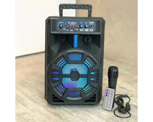 Kimiso QS-845 8" Бездротова портативна bluetooth колонка валіза з караоке