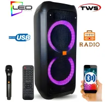 Акустическая система, Колонка с микрофоном ZXX-5506, 30Вт, 25х56х24см