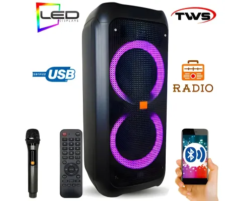 Акустическая система, Колонка с микрофоном ZXX-5506, 30Вт, 25х56х24см Акустическая система, Колонка с микрофоном ZXX-5506, 30Вт, 25х56х24см