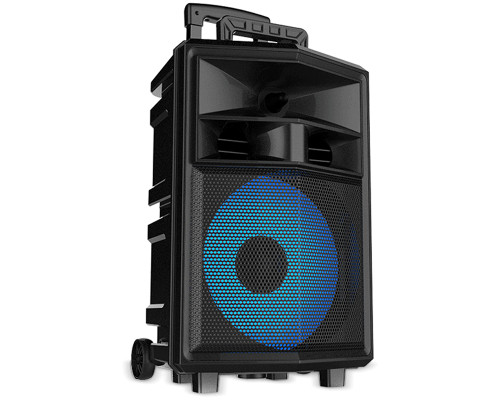 Портативна колонка ZQS-12130, Bluetooth, караоке, micro SD, мапа, aux, usb 2 мікрофони
