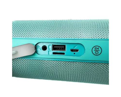 Колонка портативная T&G TG116 Bluetooth FM бирюзовый Колонка портативная T&G TG116 Bluetooth FM бирюзовый