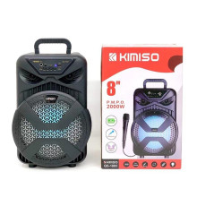 Kimiso новий QS-1805 8-дюймовий портативний динамік високої потужності з дротовим мікрофоном вуличний динамік
