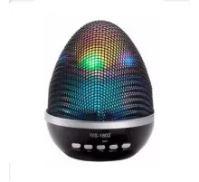 Акумуляторна бездротова портативна колонка WS-1802 з функцією Bluetooth, FM радіо, зі світломузкою