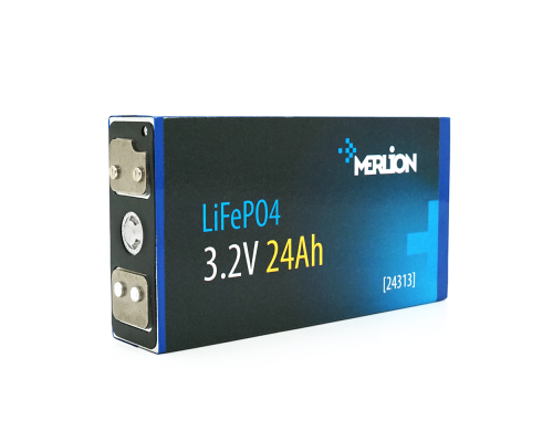 Осередок Merlion 3.2V 24AH для збирання LiFePo4 акумуляторів, (70х27х134) мм, Q18 Осередок Merlion 3.2V 24AH для збирання LiFePo4 акумуляторів, (70х27х134) мм, Q18