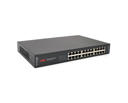Комутатор Gigabit Ethernet ONV-H3024 у металевому корпусі, 24*1000Мб портів,330х204х44 мм