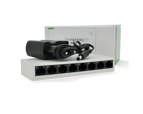 Комутатор PIX-LINK LV-SW08 8 портів Ethernet 10/100 Мбіт/сек, BOX Q100 Комутатор PIX-LINK LV-SW08 8 портів Ethernet 10/100 Мбіт/сек, BOX Q100