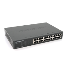 Комутатор Mercury S124D, 24 порти Ethernet 10/100 Мбіт / сек, BOX Q6