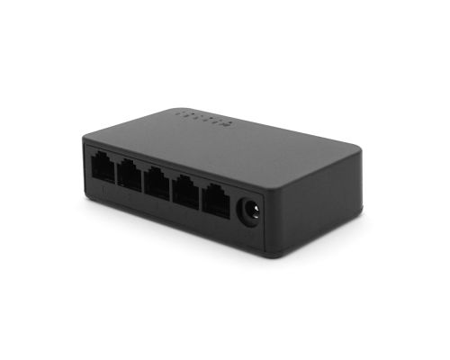 Комутатор Merlion MG1005 5 портів Ethernet 10/100/1000 Мбіт/сек. пластик DC 5V. Блок живлення у комплекті