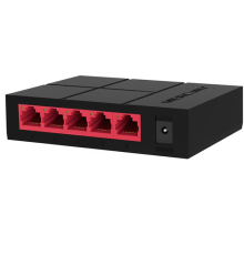 Комутатор Mercury SG105M 5 портів Ethernet 10/100 Мбіт / 1000 Мбіт / сек, BOX Q200