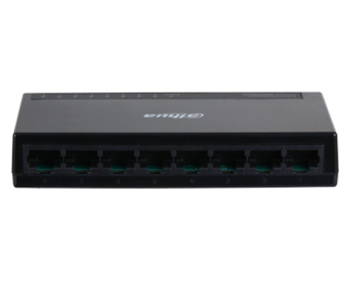 Комутатор Dahua DH-PFS3008-8GT-L 8 портів Ethernet 10/100 Мбіт/1000 Мбіт/сек, BOX Q20