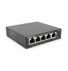 Комутатор POE 48V Mercury S105P 48V 5 портів Ethernet 10/100 Мбіт / сек, БП в комплекті, BOX Q200
