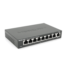 Комутатор POE 48V Mercury S109PS 8 портів POE + 1 порт Ethernet (Uplink) 10/100 Мбіт / сек, БП в комплекті, BOX Q200 (258 * 196 * 66) 0,72 кг (158 * 99 * 25)