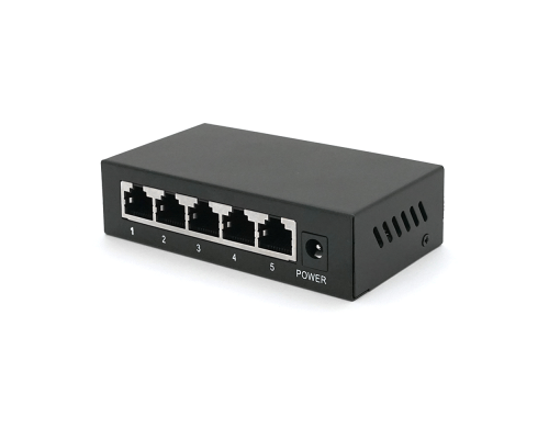 POE комутатор Merlion 4 POE 10/100+1 RJ45 10/100 зовнішній блок живлення 52V 0,92A