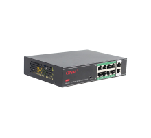 8ми портовий PoE комутатор з автоперезапуском ONV-H1108PSD, 8хРоЕ 100 Мбіт + 2хUplink 100 Мбіт до 250м, IEEE802.3af/at, загальна потужність120 Вт