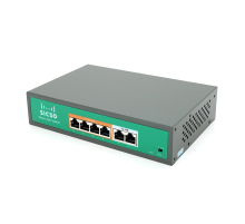 Комутатор POE SICSO 48V з 4 портами POE 100Мбіт + 2порт Ethernet (UP-Link) 100Мбіт, з посил. сигн. до 250м, корпус-метал, Silver, БП вбудований, Q30 Комутатор POE SICSO 48V з 4 портами POE 100Мбіт + 2порт Ethernet (UP-Link) 100Мбіт, з посил. сигн. до 250м, корпус-метал, Silver, БП вбудований, Q30