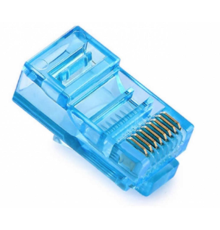 Конектор Ritar RJ-45 8P8C UTP Cat-5 (100 шт / уп.) Q100 Blue в тубі