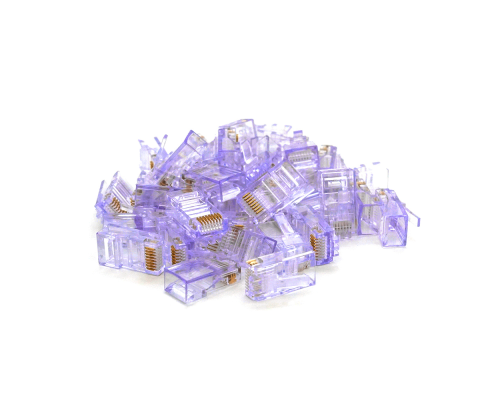 Конектор Noname RJ-45 8P8C UTP Cat-5 (100 шт / уп.) Q100 Violet Конектор Noname RJ-45 8P8C UTP Cat-5 (100 шт / уп.) Q100 Violet