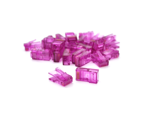 Конектор Ritar RJ-45 8P8C UTP Cat-5 (100 шт / уп.) Q100 Violet