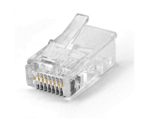 Конектор RITAR PREMIUM RJ-45 8P8C Cat-5 (100 шт / уп.) Q100 (позолочені контакти)