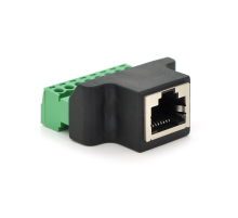 Клемна колодка 8-розрядна + RJ45 8P8С мама, екранована