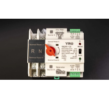 Автомат введення резерву (АВР) двополюсний YRQ2PC-125, 220V/125A на DIN-рейку для генераторів