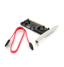 Контролер PCI=>SATA 2.0, SIL3114, 1.5Gb/s, 4 порти внутрішніх, RAID, + кабель SATA, BOX