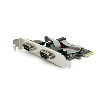 Контролер PCI-Е => RS232 (9Pin) + RS232 (9Pin), 2 порти, TX382B-2S, BOX