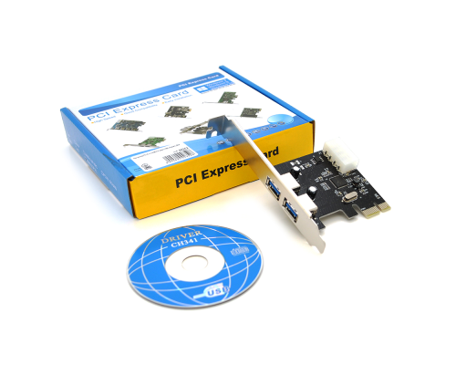 Контролер PCI-Е => USB 3.0, 2port, BOX