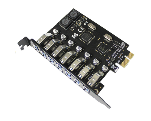 Контролер PCI-Е => USB 3.0, 7 портів, 5Gbps, BOX Контролер PCI-Е => USB 3.0, 7 портів, 5Gbps, BOX