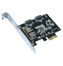 Контролер PCI-E=>SATA 3.0, ASM1061, 6Gb/s, 2 порти внутрішніх, BOX