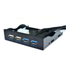 Контролер в відсік 3,5 "2xUSB3.0 + 2xUSB2,0, 4 порту, 20pin to 2 port USB 3.0