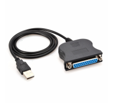 Кабель / перехідник USB LPT IEEE 1284 25 pin, 0.8m, Blister