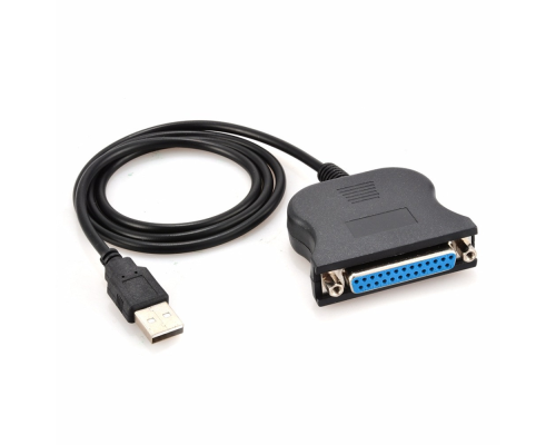 Кабель / перехідник USB LPT IEEE 1284 25 pin, 0.8m, Blister