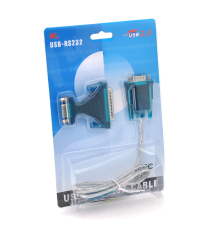 Кабель USB to RS-232 с перехідником RS-232 (9 pin) > (25Pin),Blister