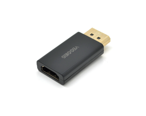 Перехідник VEGGIEG DH Display Port (тато) на HDMI (мама) підтримка 1080p, Black, Пакет
