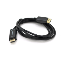 Кабель VEGGIEG DH-402 Display Port (тато) на HDMI (тато) 1.5m, Black, Пакет